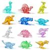 NLR FUN 92pezzi 250g Gemme Dinosauro in Acrilico, 12 Forme e Colori Mini Giocattoli Dinosauro per Bambini, Gadget Festa, Giochi Scatola del Tesoro, Riempimento Uova di Pasqua, Premi Classe, Compleanno