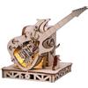 Funwetrike Kit di costruzione in legno 3D, carillon per chitarra, trasmissione meccanica, modello in legno per adulti, da costruire, decorazione per la casa, regalo di compleanno di Natale (150 pezzi)