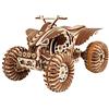 Wood Trick Raptor Quad Bike Puzzle 3D di Legno per Adulti da Costruire | [339 Pezzi] Rotola Fino a 9,1 m - Kit di Montaggio Meccanico in Legno DIY per Adulti