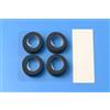Radiokontrol Compatibile Tamiya 15388 Gomme in Spugna (Black) x Mini 4WD