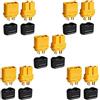 VISSQH 5 Paia di Connettori Batteria Xt60H, Connettore XT60 Maschio/Femmina, con XT60 Connettore di Alloggiamento Guaina, per Batteria Lipo FPV Drone