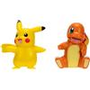 Pokémon Battle Figure First Partner 2 Pack - 2 pollici Charmander e Pikachu Battle Figure con dettagli autentici