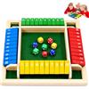 GGesii Shut The Box 2-4 Giocatori, Giochi da Tavolo in Legno | Materiali in Legno, 8 Cubi per Attività All'aperto, Karaoke, Viaggi e Feste (Quattro Colori)