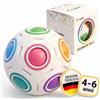 CUBIDI® Palla Magica Arcobaleno Puzzle 3D. Rompicapo Antistress per Bambini e Adulti. Ideale Come Regalo Bambino 6 Anni o per Giochi da Viaggio.