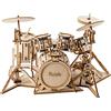 Rolife Puzzle 3D Legno per Adulti Modellismo da Costruire Kit Modello Strumento Musicale (Drum kit)