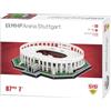 Pro-Lion 3D Jigsaw Puzzle of MHP Arena Stuttgart - 87 Pieces | Home of VfB Stuttgart| German Bundesliga Gifts for Age 7+