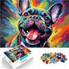 SYUNFEI Puzzle - Bulldog francese per adulti, 1000 pezzi, puzzle regalo 26 cm x 38 cm, puzzle in cartone per adulti, bambini dai 14 anni in su, gioco educativo per bambini adulti