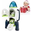 Generico Space Shuttle Toys ABS Space Shuttle Rocket Toy For Children | Spaceship Toy with Lights, Sounds & Battery Safe Odor Free Astronaut Vehicle With Creative Design For Boys Learning