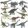 YAJIMAOY Mini Dinosauri Giocattolo, 12 Pezzi Piccole Figure di Dinosauro Giocattolo per Bambini, Realistico Figure di Dinosauri, Giocattoli Dinosauri in Plastica, Regalo per Bambini Ragazzi Ragazze