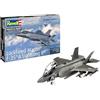 Revell Lockheed Martin F-35A 03799 - Modellino aeromobile da combattimento in scala 1:72, non costruito/non verniciato, in plastica, modellato