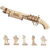 Robotime Toys - Kit modello di edificio meccanico Puzzle in legno 3D per bambini di 14 anni (TERMINATOR M870)
