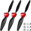 FLYCOLOR 3 Set di Eliche P51 per Aereo RC con Protezioni Eliche e Adattatori per VOLANTEXRC 761-5 Aereo e Tr-p51d