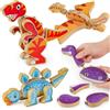 Coogam Dinosauro Snap insieme costruzione giocattoli, legno prendono parte | STEM Montessori Educational Fine Motor Skill Toy Regalo per bambini di 3 4 5 anni