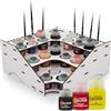 La Home by Chris Paint Rack - Organizer per colori in legno per modellismo e hobbisti, adatto a Citadel, Vallejo e molto altro ancora, ideale per aerografo, pennelli e conservazione dei colori