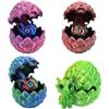 AHEJIOO 4 uovo di drago stampato 3D, a sorpresa con drago, 4,5 x 4,2 cm, misterioso drago giocattolo per adulti, drago 3D nell'uovo per Pasqua, Natale, decorazione