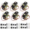 diymore 6PCS 15KG Metal Gear High Speed Torque Servo Motore(Versione aggiornata),Digitale Servo per RC Elicottero Aereo Auto Barca Robot Controlli Doppio Cuscinetto a Sfere