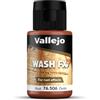 Vallejo Wash FX Pittura Acrilica Color Ruggine per Effetti di Ombre e Luci, 35 ml, Facile Applicazione per Modellismo e Figurine