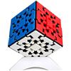 Oostifun OJIN YUMO Gear Cube 3x3 KungFu 3D Twist Puzzle Con Tripod (Senza Adesivo)