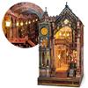 FUNPOLA Magica Library Book Nook Kit LED Puzzle 3D in Legno per Adulti | Effetto Specchio Infinito, 315 Pezzi di Precisione, Montaggio 6-8 Ore, Interno Vintage, Scaffale Decor, Collezionabile