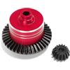 Caruner Copertura differenziale in alluminio con differenziale in acciaio parti aggiornate RC per Tamiya XV02 TT02 TT02B RC auto, rosso