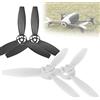 KIMISS 4 pezzi RC aereo accessori di ricambio Fit Bebop 2 eliche modificate per Bebop DroneType C (2 nero 2 bianco)