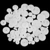 JAXICREY Set di Ingranaggi in plastica, 116 Pezzi, Bianco, Ingranaggi per modellismo, plastica, Accessori per Robot, Accessori Artigianali, Fai da Te