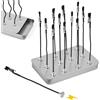 Fuhesgu 12 Pezzi Terza Mano per Saldatura, Morsetti a Coccodrillo Flessibili con Base Magnetica Accessori per Modellismo Regolabile Morsetti a Coccodrillo per Saldature Modellazione e Supporto