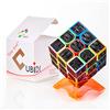 CUBIDI Cubo Magico Speedcube 3x3 Con Caratteristiche Ottimizzate Per Lo Speed Cubing - per Principianti ed Esperti Adesivo In Carbonio - Tipo New York