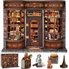 LUMYCE Book Nook Kit per Adulti - LUMYCE Modellino da Costruire Casa Miniatura con Luce LED, DIY Puzzle 3D in Legno Serrailbri Decorativo, Diorama Libreria Creativo, Regalo Originale Design Casa
