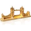 Hallisun Tower Bridge 3D Puzzle di legno per adulti, modello di architettura del ponte di Londra fai da te in legno famoso kit di costruzione artigianale, regalo di compleanno, 450 pezzi