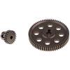 Sitrda 11184 Main Gear 64T + 11181 Pignone Motore Ingranaggi 21T 3.175mm Metallo 1/10 HSP RC Modello Accessorio