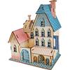 Anneome Puzzle 3d in Legno Paca Villa per Bambini, Rompicapo | Assemblare, Adatto a Libreria e Scrivania, Può essere Dipinto, Favorisce Creatività
