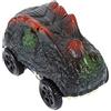 Abaodam Auto Giocattolo Dinosauro Elettrica con Luce per Ragazzo Ragazza Verde | Abs, Stile Cartoon e Realistico, per Piste Flessibili, Adatta a Gare e Momenti Genitore-figlio
