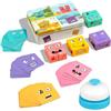 PHIEZC Cubo di che cambia volto, giocattolo puzzle Montessori | puzzle del cubo di in legno, set puzzle 3D cubo di che cambia faccia adatto per bambini 3, 4, 5 e superiori (con campanello)