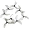 DOHAETCJQ 8 pezzi/4 paia di eliche PC universali a 3 pale da 1 mm e ,5 for mini drone , pollici(8Pcs - Gray 1.5mm)