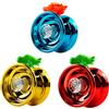 LMJOPYQ Yoyo Luminoso, Yoyo Professionale per, Yoyo Alleati per Principianti e Amatori, Yoyo Adattatore per Apprendimento di Tour e Preparazione di Spettacoli, Colori Blu Rosso Oro