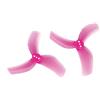 SPARKHOBBY GFAN D63 3 Lame 2,5 Pollici CW CCW Elica Canalizzata 63mm 1,5mm Albero 1,4g per RC FPV Racing Freestyle Stuzzicadenti Cinewhoop Droni (4 Paia D63-3 Rosa)