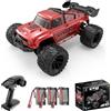 Teeggi Auto telecomandata 1/14 per adulti, 75 km/h, 3S, motore brushless RC ad alta velocità Offroad Drift, 4 WD Off Road Race Buggy, 3 batterie (rosa)