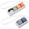 Qianyu 2Pcs Cute Cat Tastiera Fidget Toy Tastiera Clicker Fidget Keychain | Portachiavi antistress a 2/4 tasti, per adulti, lavoro, viaggi, casa, sollievo dall'ansia