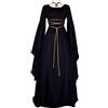 Generico Vestito Donna Elegante, Sexy Vestito Halloween Strega, Sexy | Abito Donna, Hallowen, Terrificante, Vittoriano, Gotico, Medievale, Tirolese, Vampira, Eleganti, Strega, Fantasy,