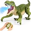 Banaone Regalo Dino telecomandato per bambini, Camminando e Ruggendo Dinosauro Giocattolo Realistici con Suoni Ruggenti e Luce LED,Dinosauro Robot Regalo per Bambini Ragazzi Ragazze 3-12 Anni (B)
