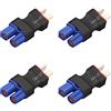 YoWoo Power YOWOO 4 PCS Adattatore a Spina Maschio Stile Deans -> EC3 Spina connettore Femmina per Batteria Lipo