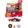 Bandai Ceinture Pokémon Clip 'N' Go - 1 ceinture, 2 Poké Balls et 1 figurine Salameche 5 cm