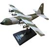 Harilla Modellino di Aereo da Trasporto e da Caccia C-130H in 1:250 per Collezionisti Appassionati, con Base, Giocattolo per Soggiorno, libreria, casa