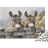 G9X5T3Y7 Asino Campagna Muro di Pietra Puzzle 1000 Pezzi Puzzle per Adulti Carta Gioco di Puzzle 1000 Pezzi Relax Decorazione Regalo 38x26cm/1000pcs