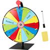 Mbuaopa Ruota della Fortuna, 30cm Ruota dei Premi Che Gira, 15 Slots Spinning Prize Wheel con Supporto, Pennarello e Gomma, per Feste, Giochi e Feste, Compleanno, Matrimonio, Carnevale Lotteria Nuovo