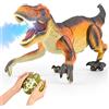 Banaone Regalo Dino telecomandato per bambini, Camminando e Ruggendo Dinosauro Giocattolo Realistici con Suoni Ruggenti e Luce LED,Dinosauro Robot Regalo per Bambini Ragazzi Ragazze 3-12 Anni (C)