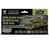 Vallejo VAL71614 - Set aria per modellini AV della Seconda Guerra Mondiale, colori britannici 1939-1945, vari