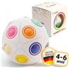 CUBIDI® Palla Magica Arcobaleno Grande Puzzle 3D. Rompicapo Antistress per Bambini e Adulti. Ideale Come Regalo Bambino 6 Anni o per Giochi da Viaggio.