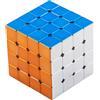 Bukefuno Cubo magico 4 x 4 puzzle magnetico a specchio, senza adesivo, versione magnetica 4 x 4 x 4 m lucido Magic Speed Cube giocattolo